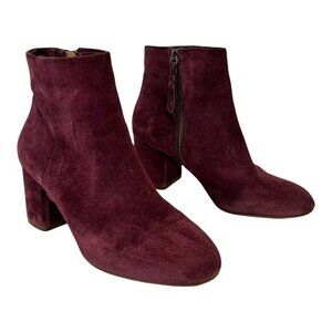 Splendid Women's Size 6 Purple Suede Daniella Ankle Boot